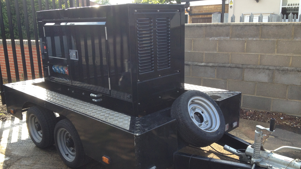 Suffolk Stage Hire 20KVA Ultra Silent Road Towable Diesel Generator